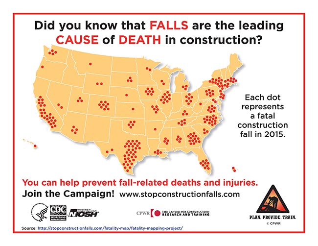 tribal workplace fall hazards - national statistics 